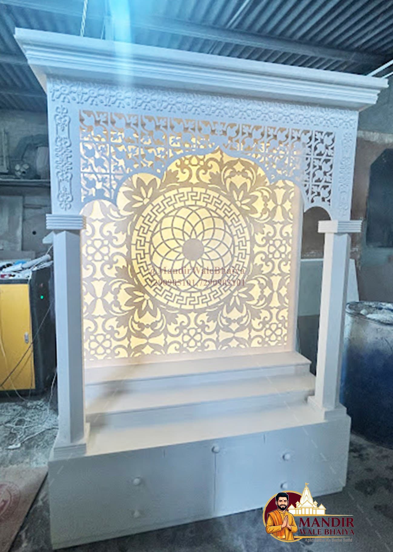 corian mandir design by Mandir Wale Bhaiya